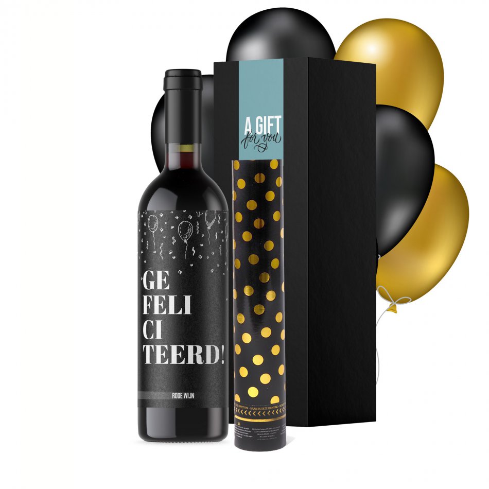 Gefeliciteerd Party - Rood