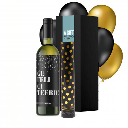 Gefeliciteerd Party - Wit