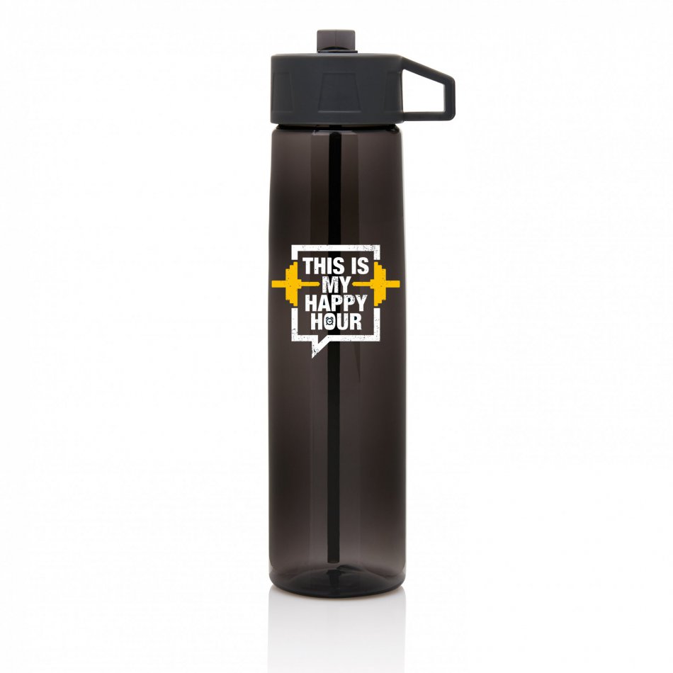 Sportbidon This Is My Happy Hour - Zwart