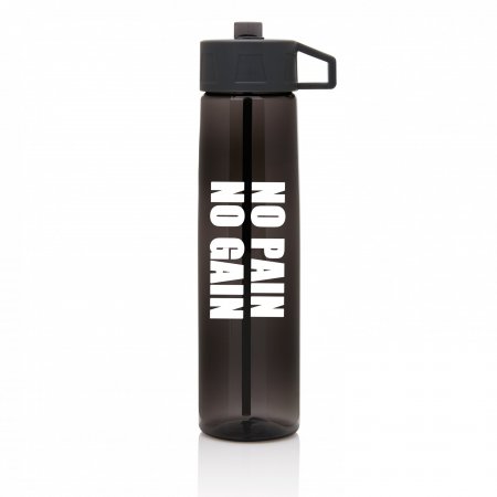 Sportbidon No Pain No Gain - Zwart