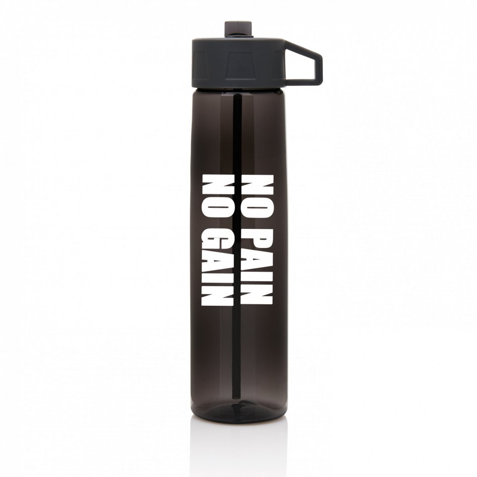 Sportbidon No Pain No Gain - Zwart