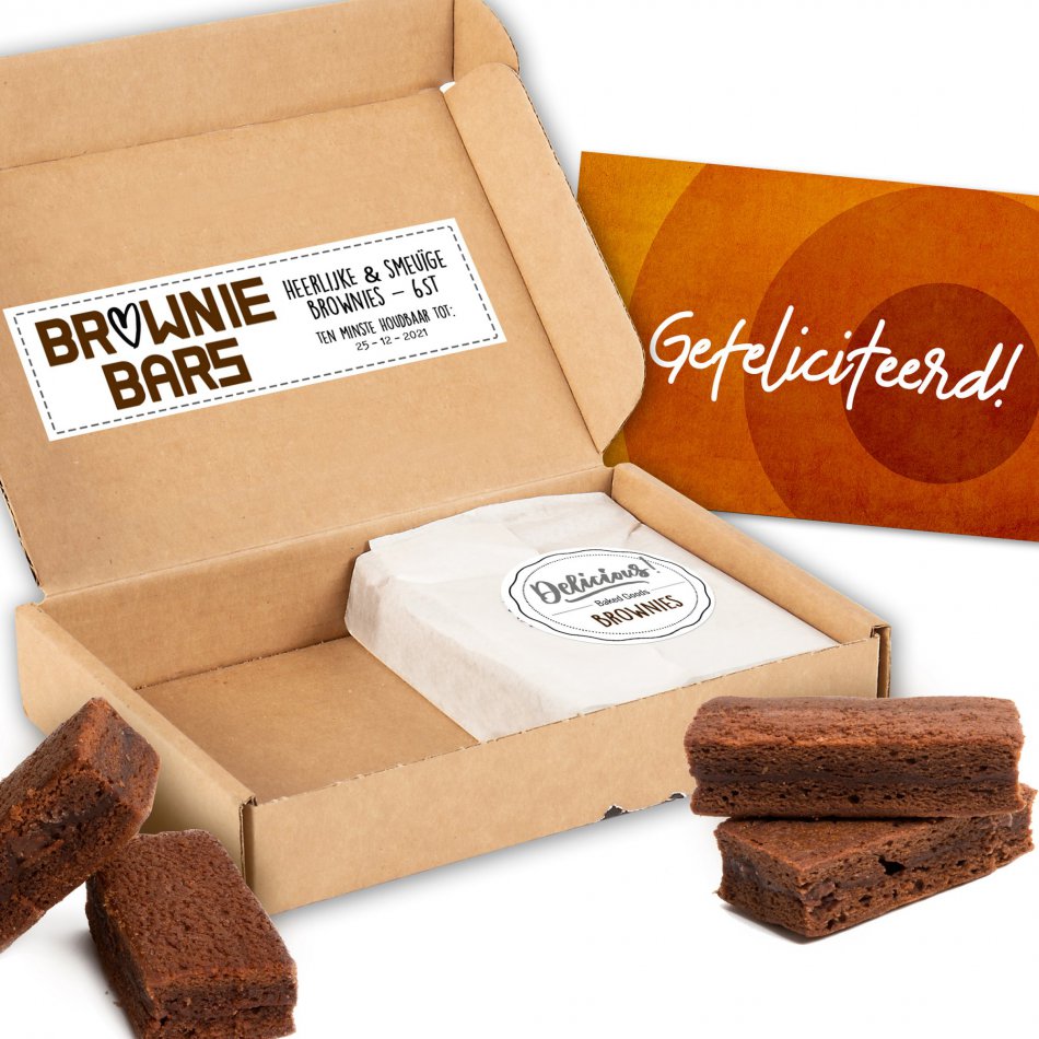 Brownies Gefeliciteerd