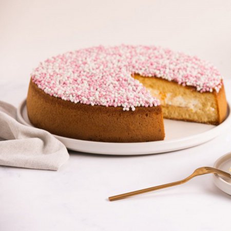 Geboorte taart Meisje (12 personen)