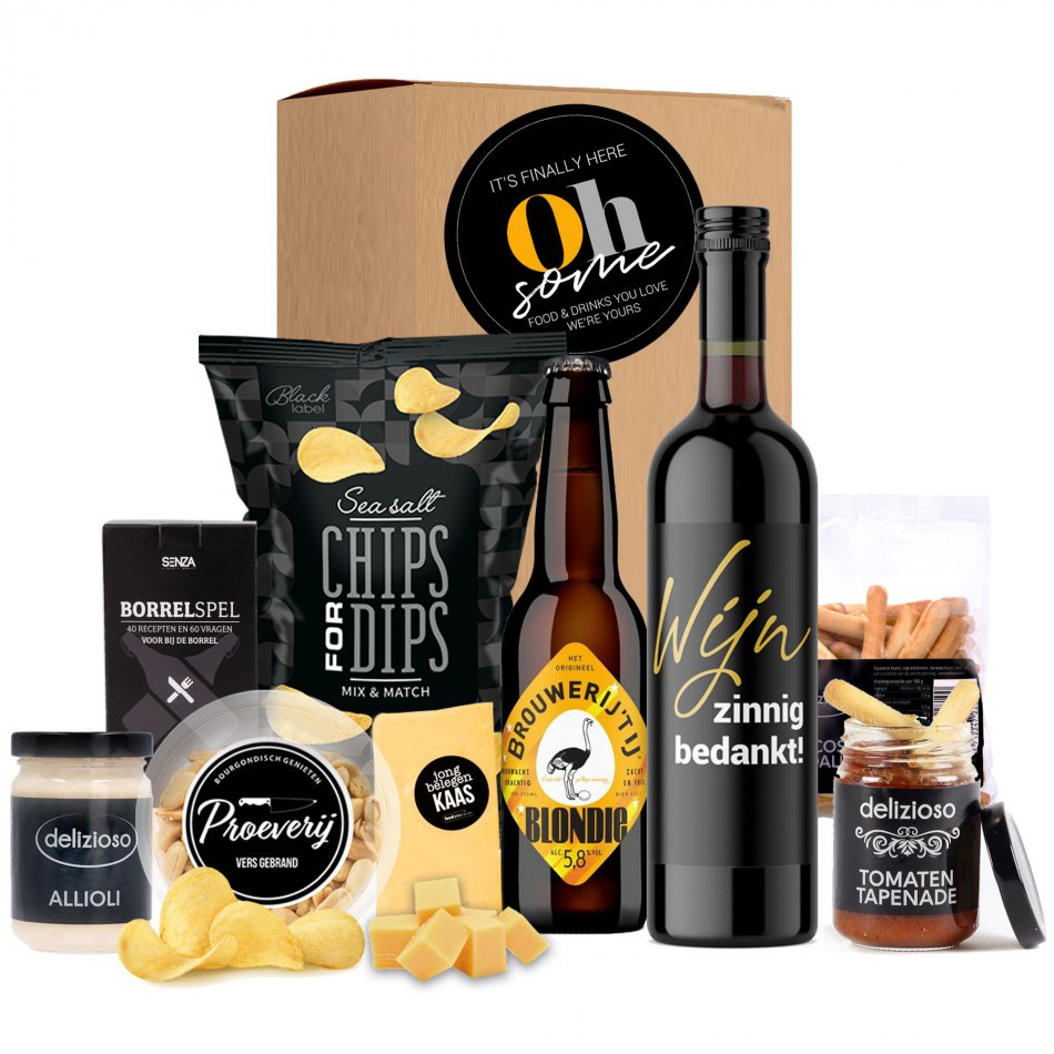 Oh-some Bedankt Borrelbox XL
