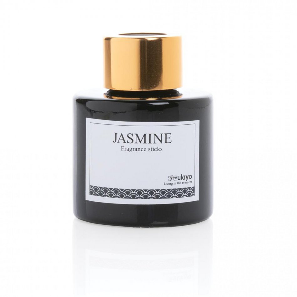 Ukiyo deluxe geurstokjes jasmine zwart